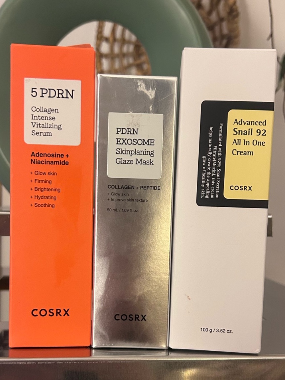 COSRX Bundle 5 PDRN Serum Exosome Glaze Mask Snail 92 Cream New Sealed